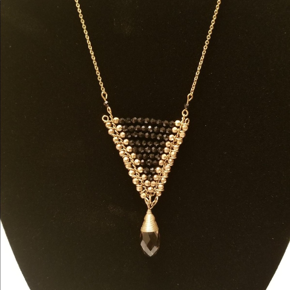 Black and gold necklace